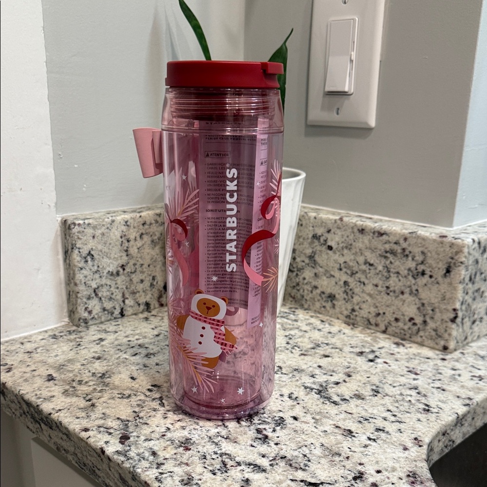 Starbucks bow/bear cup